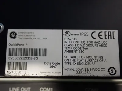 USED GENERAL ELECTRIC IC755CSS12CDBBG