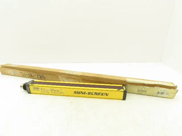 Banner Mini-Screen Light Curtain Emitter MSE1224Y 1' Area 30' Range 47654