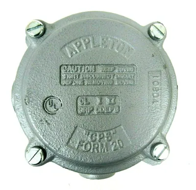 NEW APPLETON 10804 JUNCTION BOX CPS FORM 20