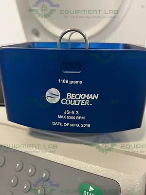 USED BECKMAN AVANTI J-E  REFRIGERATED HIGH-SPEED FLOOR CENTRIFUGE W/ JS-5.3 ROTOR