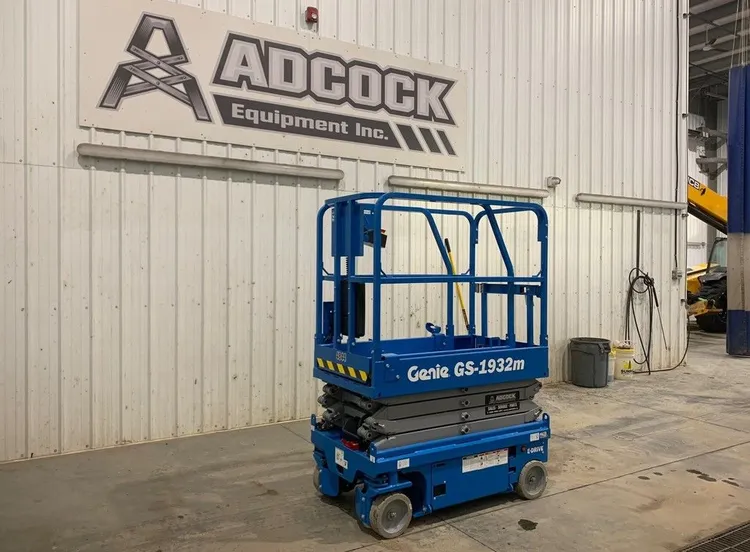 New | in-Stock 2026 GENIE GS-1932M E-DRIVE ELECTRIC SCISSOR LIFT Scissor Lifters Alberta CA | Adcock Equipment #1417624