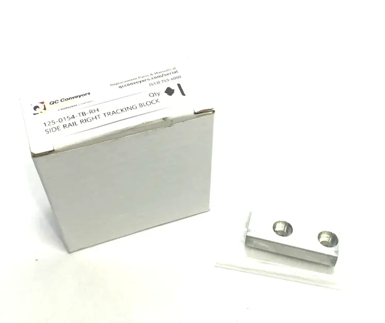 New | in-Stock QC Conveyors Side Rail Right Tracking Block Conveyor Parts Michigan US | Maverick Industrial Sales #1395627