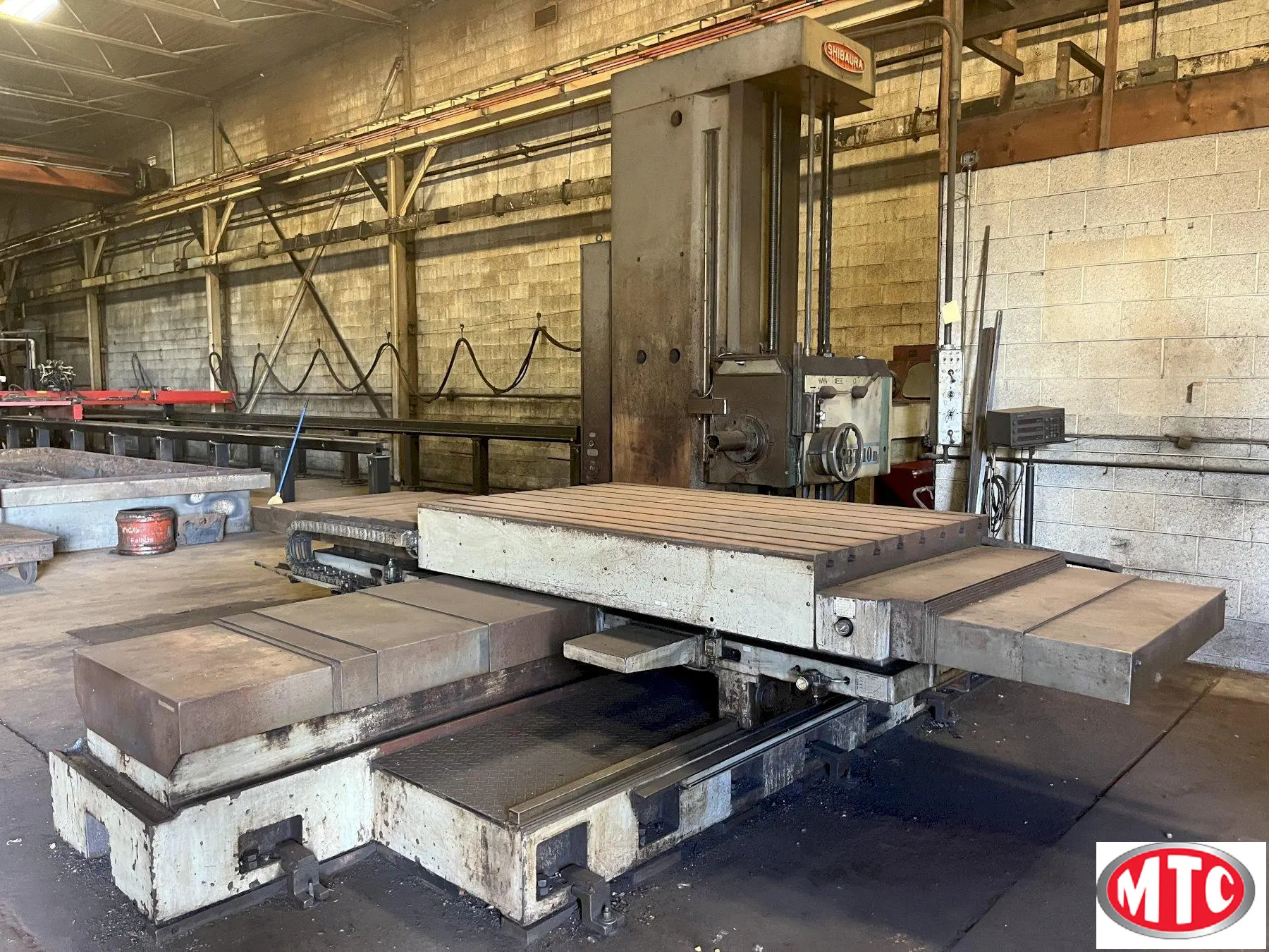 4” TOSHIBA SHIBAURA MODEL BT-10B (P2) TABLE TYPE HORIZONTAL BORING MILL