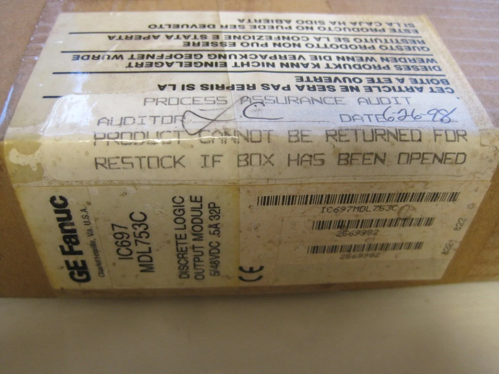NEW SEALED GE FANUC IC697MDL753 MODULE IC697MDL753C