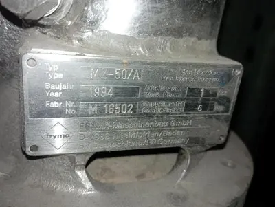 Fryma MZ50/A Stainless Steel Colloid Mill