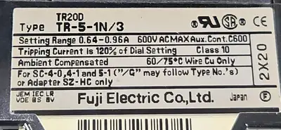 USED Fuji REVERSING CONTACTOR FUJI SC-5-1. TR-5-1N/3.