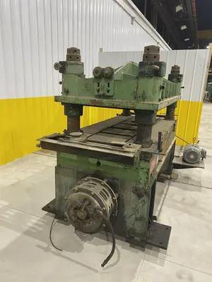 50 TON X 38" X 60" ASC / BENCHMASTER  MODEL #50-4-3860-2-12 4-POST CUTOFF PRESS: STOCK #19939