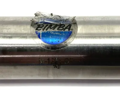 USED BIMBA PNEUMATIC CYLINDER 1-1/4" BORE 21" STROKE