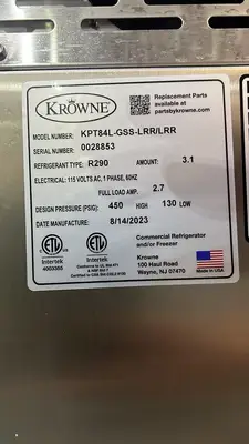 Used Krowne Used 2023 84" Krowne KPT84L-GSS-LRR/LRR Pass Thru Back Bar Cooler Refrigerator - STS Bottle Coolers Illinois US | Falcon Restaurant Supply #1373559