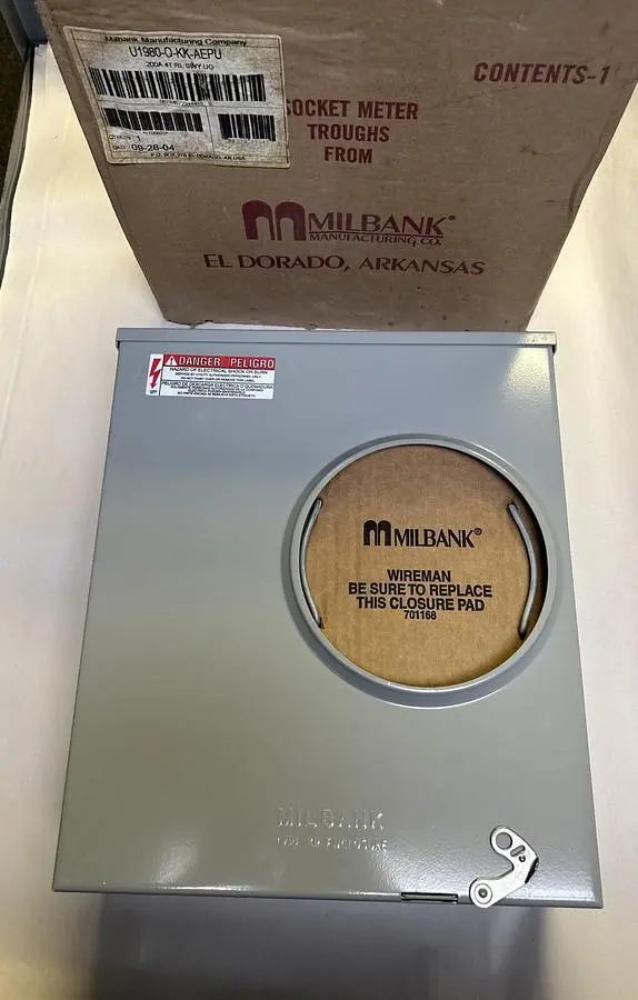 New | in-Stock MILBANK U1980-O-KK-AEPU Miscellaneous Equipment (Electrical & Power) | Surplus Asset Holdings #1202787