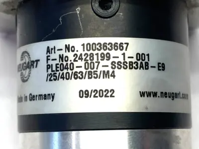 Used Neugart Planetary Gearbox 7:1 100363667 Gearboxes Michigan US | Maverick Industrial Sales #1390763