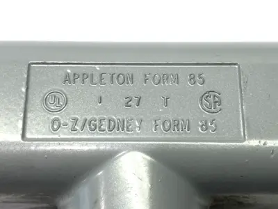 New | in-Stock Appleton Electric Unilet Conduit Body T-Style 1" Form 85 Electrical Fittings Michigan US | Maverick Industrial Sales #1397950