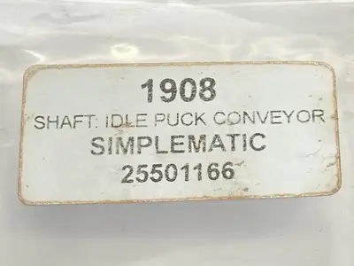 New | in-Stock Simplimatic Puck Conveyor Idle Shaft LOT OF 4 Conveyor Parts Michigan US | Maverick Industrial Sales #1395298