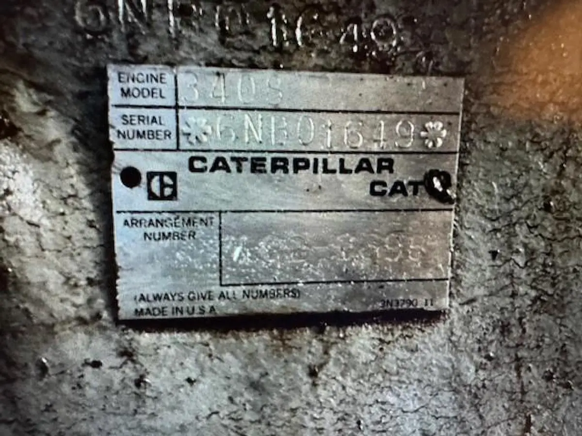 Cat G3408TA S/N 6NB01289 /Ariel Model JGA-4-3 S/N F-14205 3 Stage Size 8 7/8 x 8 7/8 x 6/5 x 4.125 x 3" Stroke