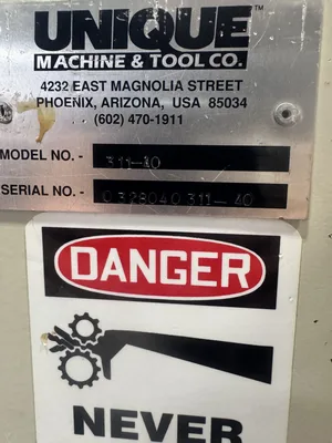Unique 311-40  Double Cope Machine