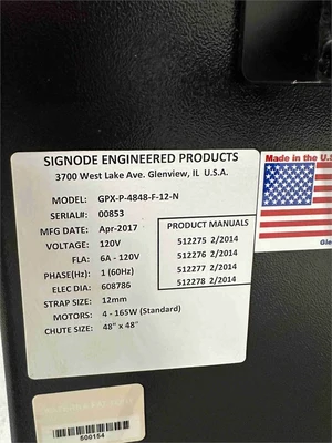 Used 2017 SIGNODE GPX-P-4848-F-12-N Bundlers & Stretch Banders California US | MachineryMax #1461882