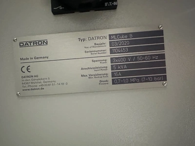 USED 2020 DATRON MLCUBE
