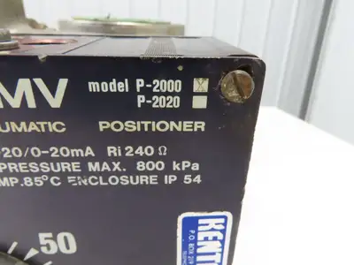 Jamesbury 4" Flanged Ball Valve Pneumatic Air Actuator w/Positioner