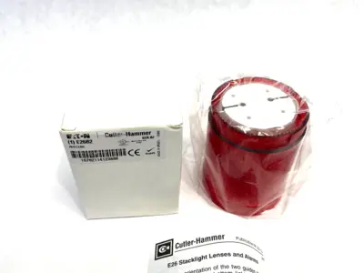 USED EATON CUTLER-HAMMER INCANDESCENT STACK LIGHT LENS RED SER. A2