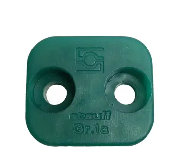 Stauff Gr.1A Clamp Body Tube Mount, Green DIN 3015 LOT OF 4 PAIRS