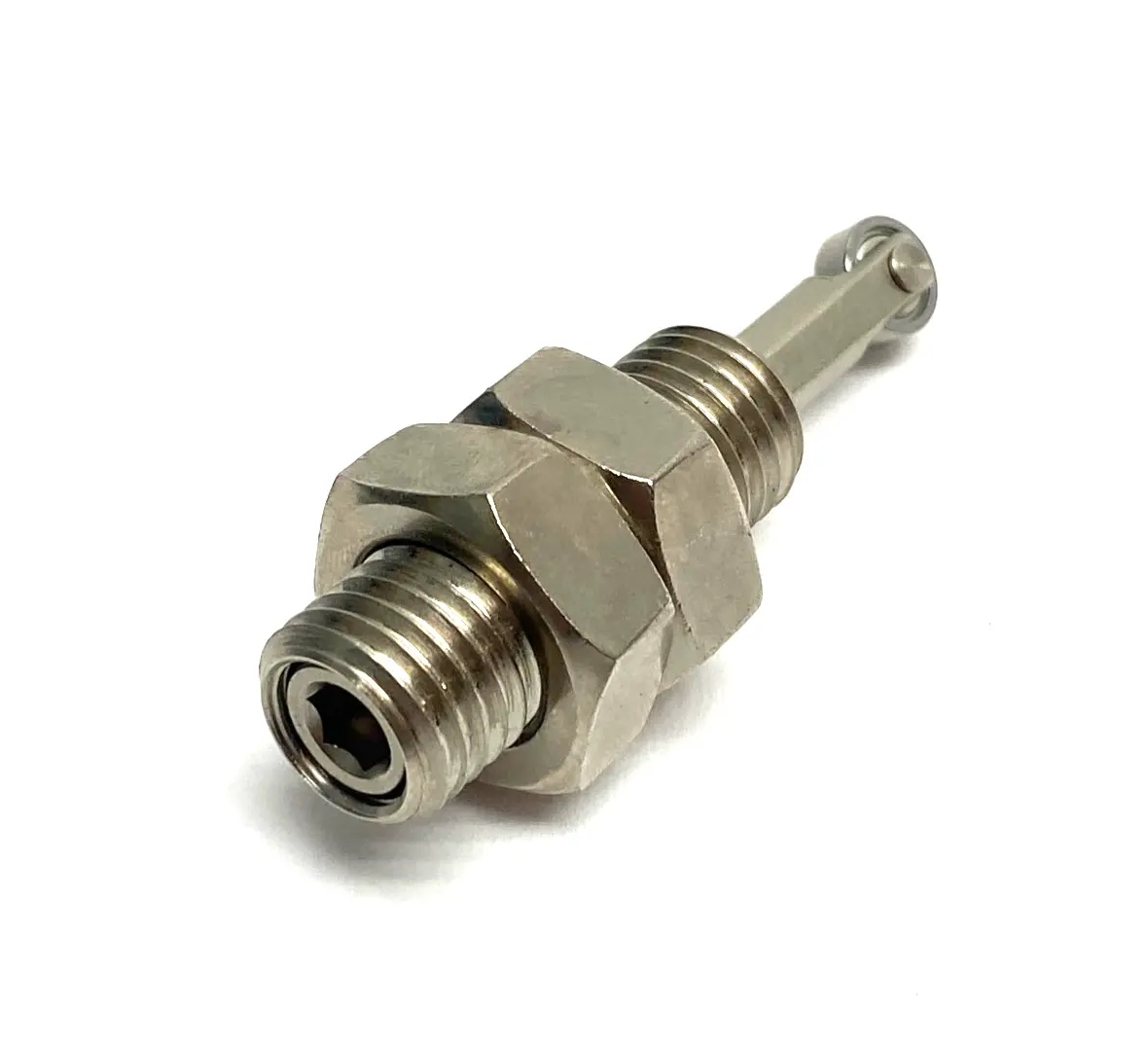 USED MISUMI THREADED ROLLER PLUNGER, PUSH-UP 10MM STROKE