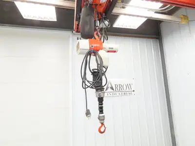 Harrington ED525DA 1/4 Ton 525lb Electric Chain Hoist 5' Lift 10-44FPM 1Ph 115V