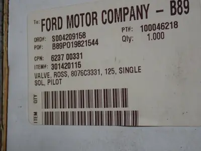 NEW ROSS CONTROLS 8076C3331