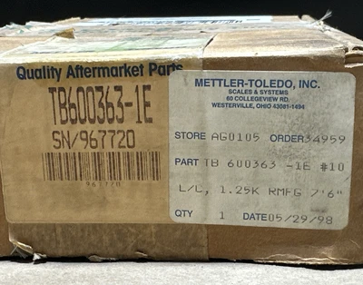 NEW Mettler Toledo TB600363-1E