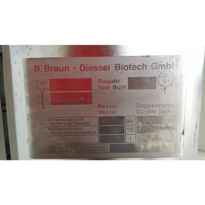 Used B. Braun + Diessel Biotech Fermenter - Es15