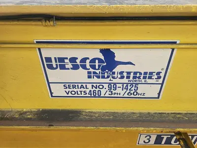 USED 1999 USECO INDUSTRIES 3 TON DOUBLE BRIDGE OVERHEAD CRANE