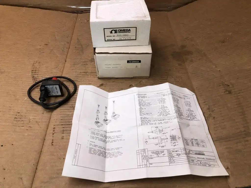 Omega PX181-500G5V Pressure Transducer 500PSIG -NIB