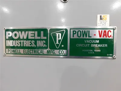 Powell Industries Inc. 15PV1000-62 Vacuum Circuit Breaker 2000A 15kV 37kA Used