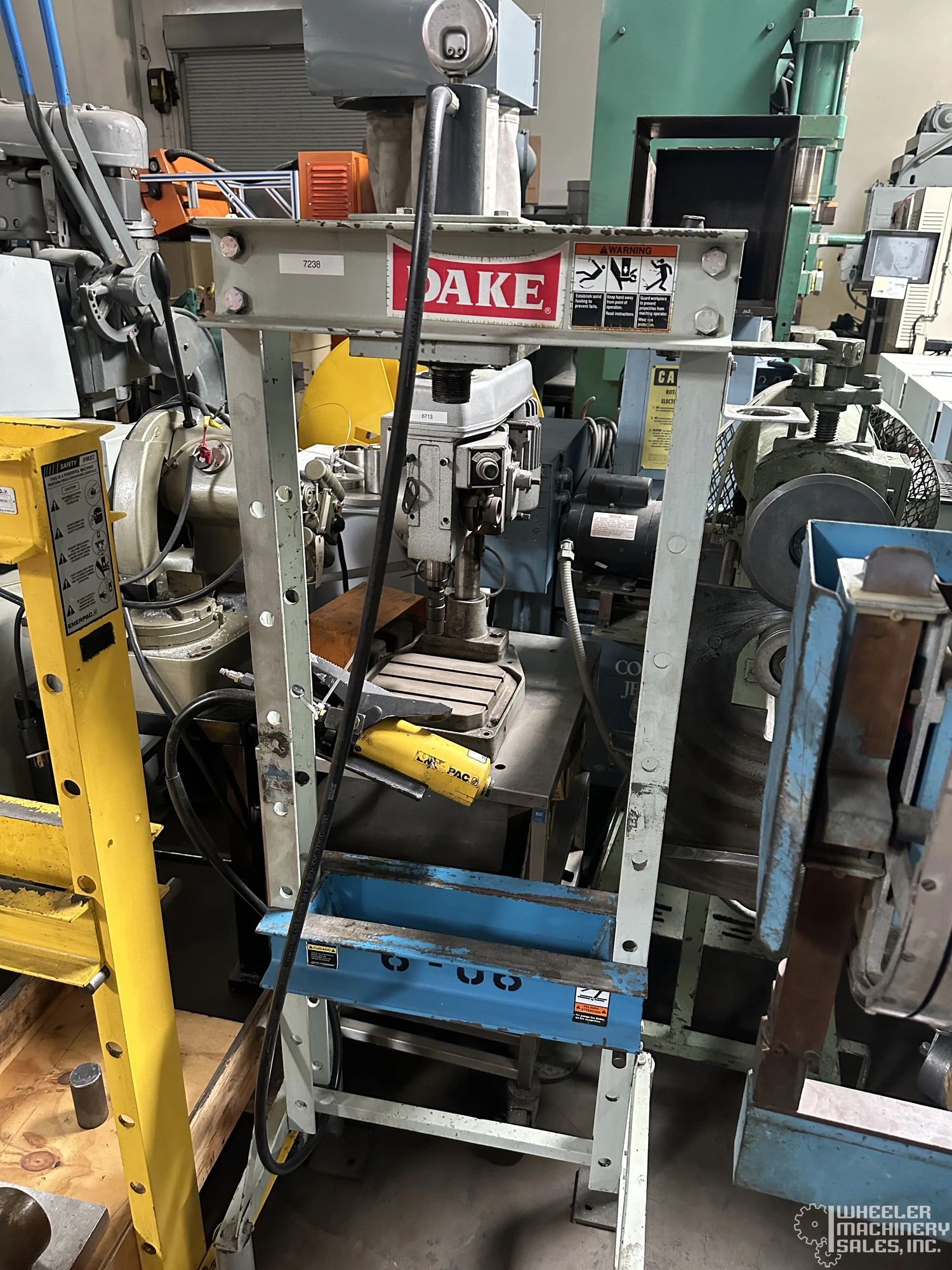 Dake 972210 Pneumatic H-Frame Press #7238 #1