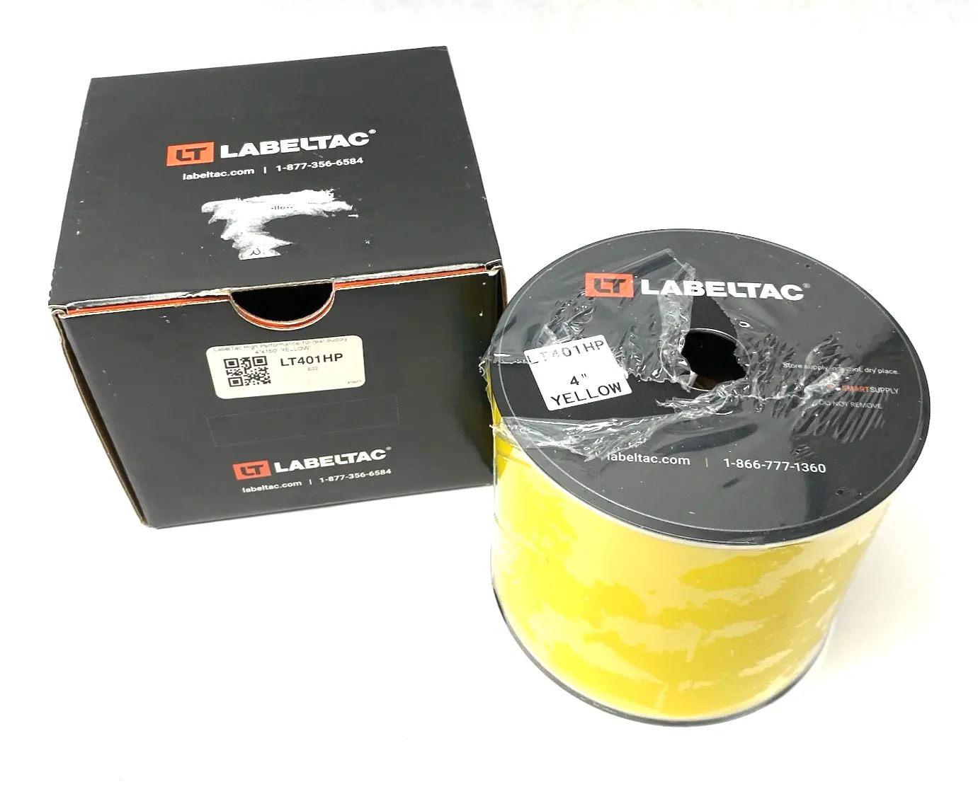 USED HP PRO MODEL HIGH PERFORMANCE 10 YEAR VINYL LABEL, YELLOW