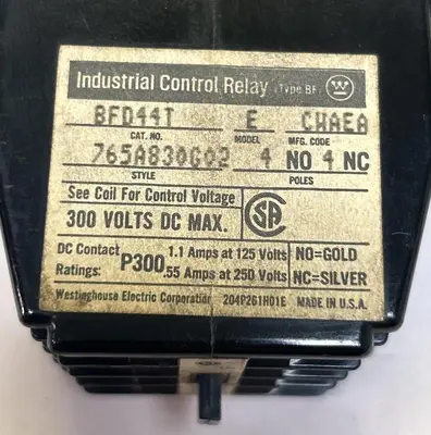 USED WESTINGHOUSE BFD44T