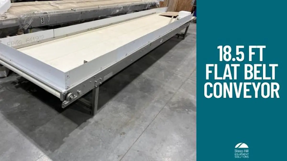 18.5ft Flat Belt Conveyor