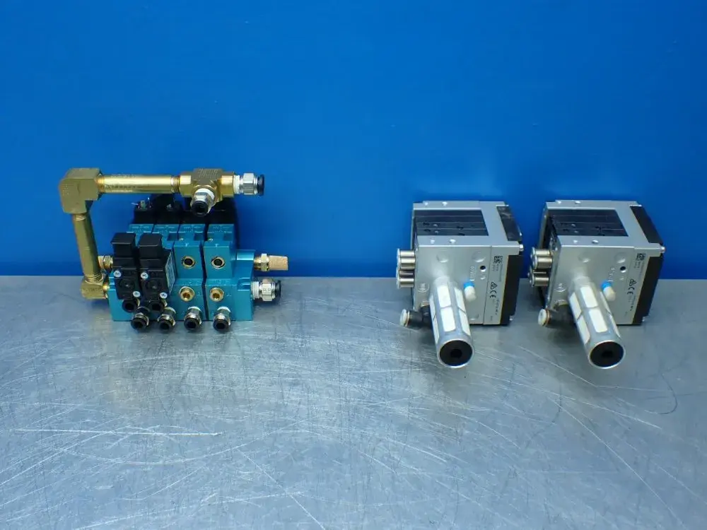 3pcs Pneumatic Lot, (2x)cpv10-ge-mp4, 45a-nad-ddaj-1kj