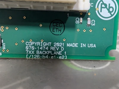SEL 070-1474 Motor Protection Relay Backplane Assembly Rev D B1474-01-01.D1 Used