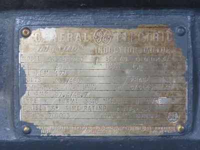 Used GE 5K364BG280 Motors (misc) Texas US | Aucto #1306992