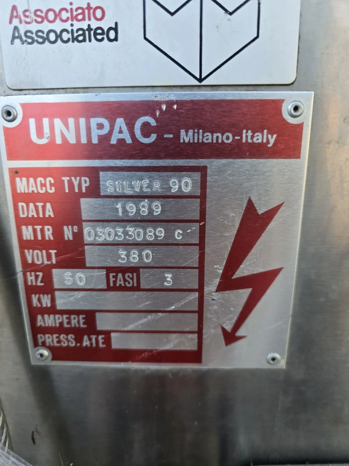 Unipac Silver 90 tube filler