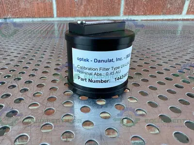 USED OPTEK / DANULAT 1442-0025-0202-13 CALIBRATION FILTER UV-L045, 0.45 AU