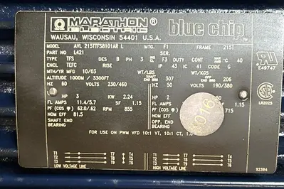 New | in-Stock MARATHON AVL215TTFS8101ARL Industrial Controls | Surplus Asset Holdings #1221585