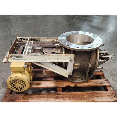 Used 10" Dia. Stainless Steel Rotary Valve Feeder