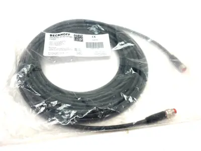 NEW BECKHOFF DOUBLE ENDED POWER CABLE M8 4-PIN 10M