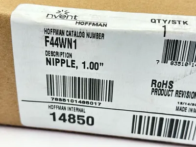 F44WN1 | Hoffman  Nipple Feed-Through Wireway 4" x 4" x 1" 14850 - New