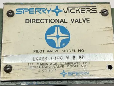 Used VICKERS DG4S4-016C-W-B-50 Pump & Valve Parts Ohio US | Surplus Asset Holdings #1242155