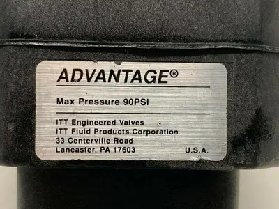 USED ITT PURE-FLO A209 3-WAY STAINLESS STEEL DIAPHRAGM VALVE W/ 1" & 2" SANITARY FIT