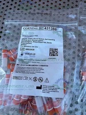 USED PACK OF 100 - CORNING 431386 CRYOGENIC VIALS, INTERNAL THREAD 2 ML