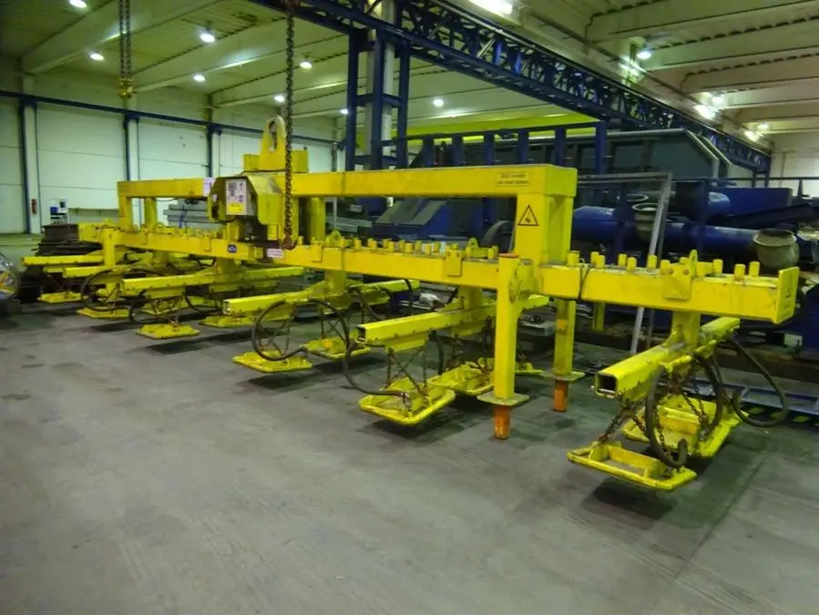 USED GELDOF PNEUMATIC PLATE HOIST 14 TON