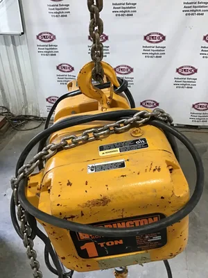 1 Ton Harrington Chain Hoist IC-BN 60Hz 0.85 Motor (missing end cap)